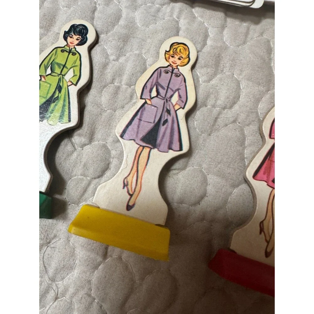 Vintage 1965 Milton Bradley Mystery Date Replacement Parts - Cards Pawns